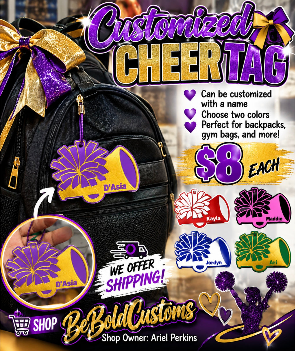 Custom Cheer Tag