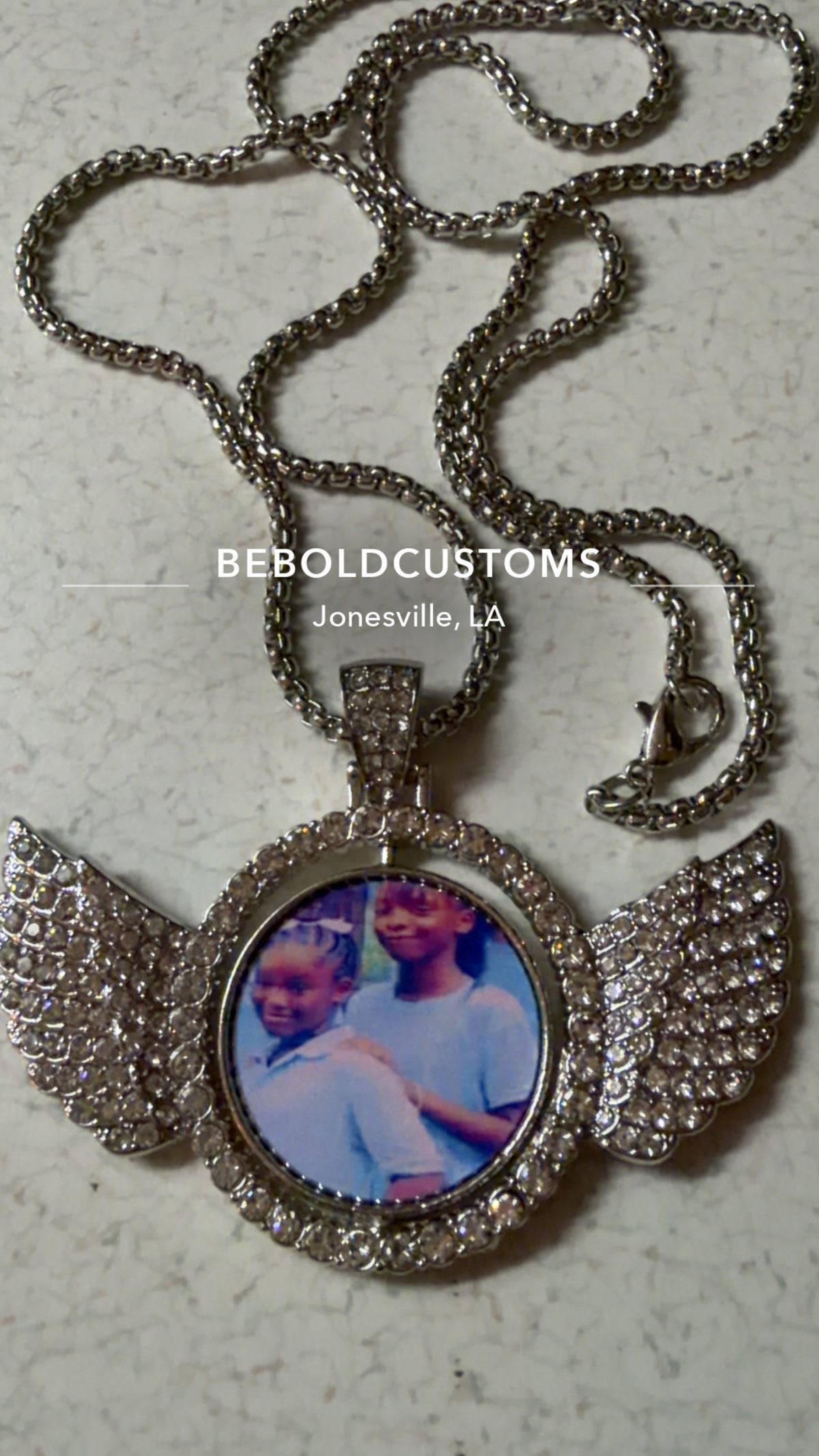 Custom angel Wings Necklace