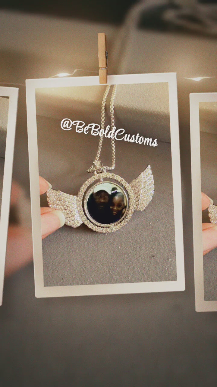 Custom angel Wings Necklace